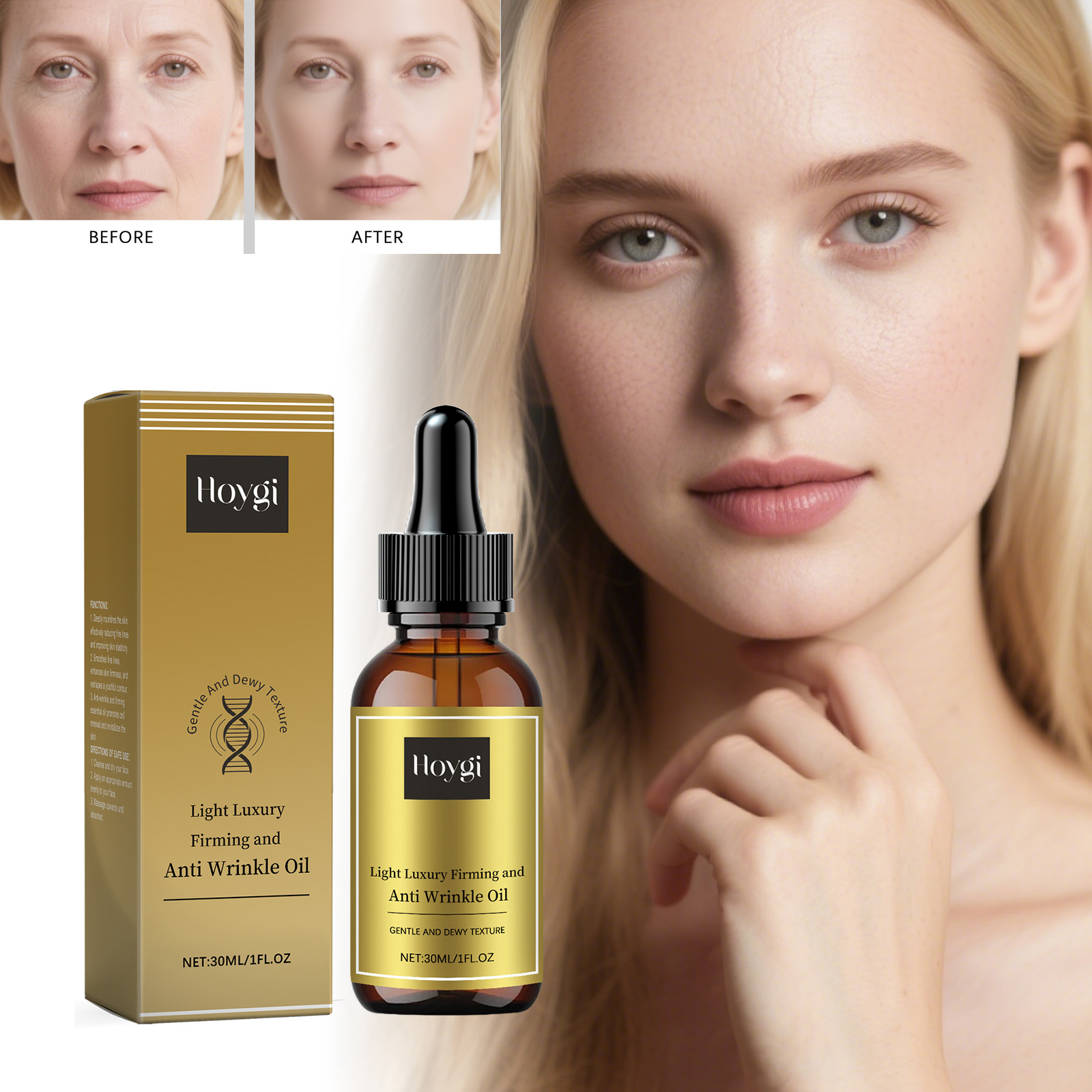 Luxury Skincare Aesthetic - Sıkılaştırıcı Yüz Bakım Yağı Kırışıklık Karşıtı