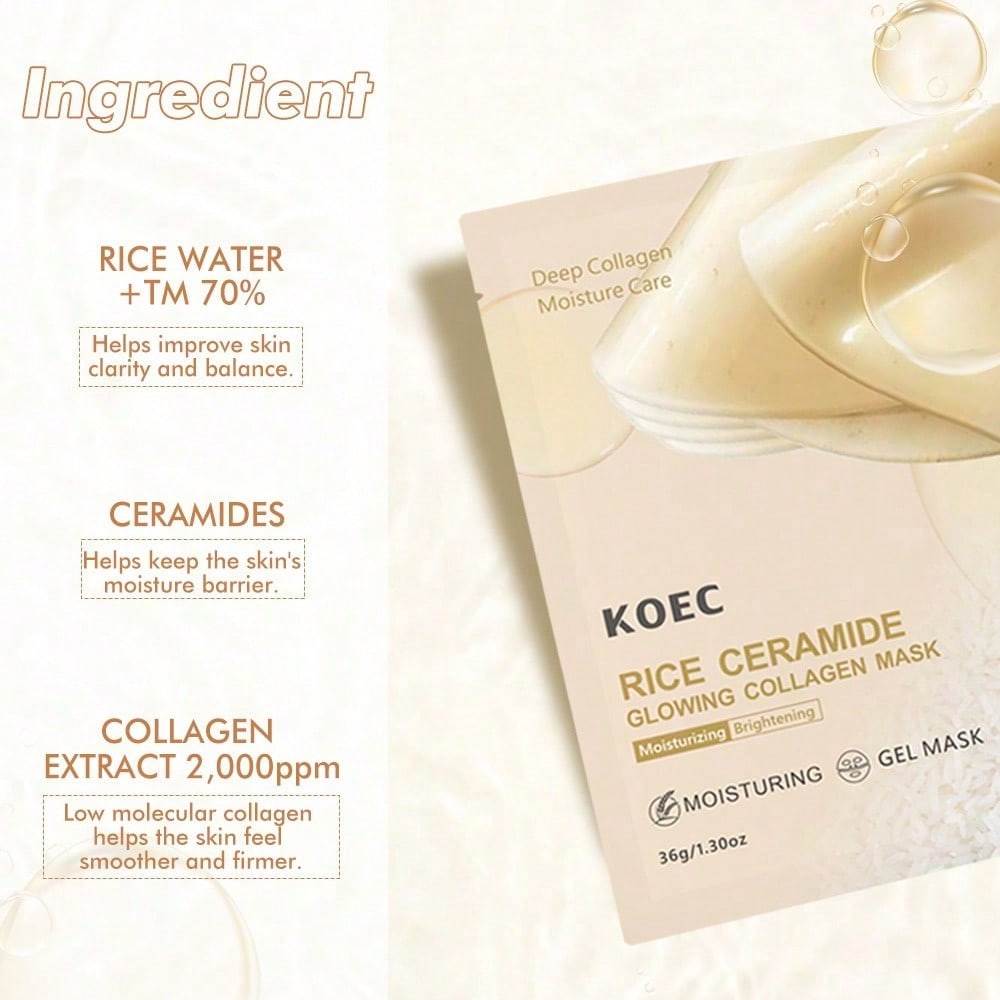 Pirinç 70 Glow Kolajen Maskesi - Luxury Skincare Mask incelemesi ve fiyatı