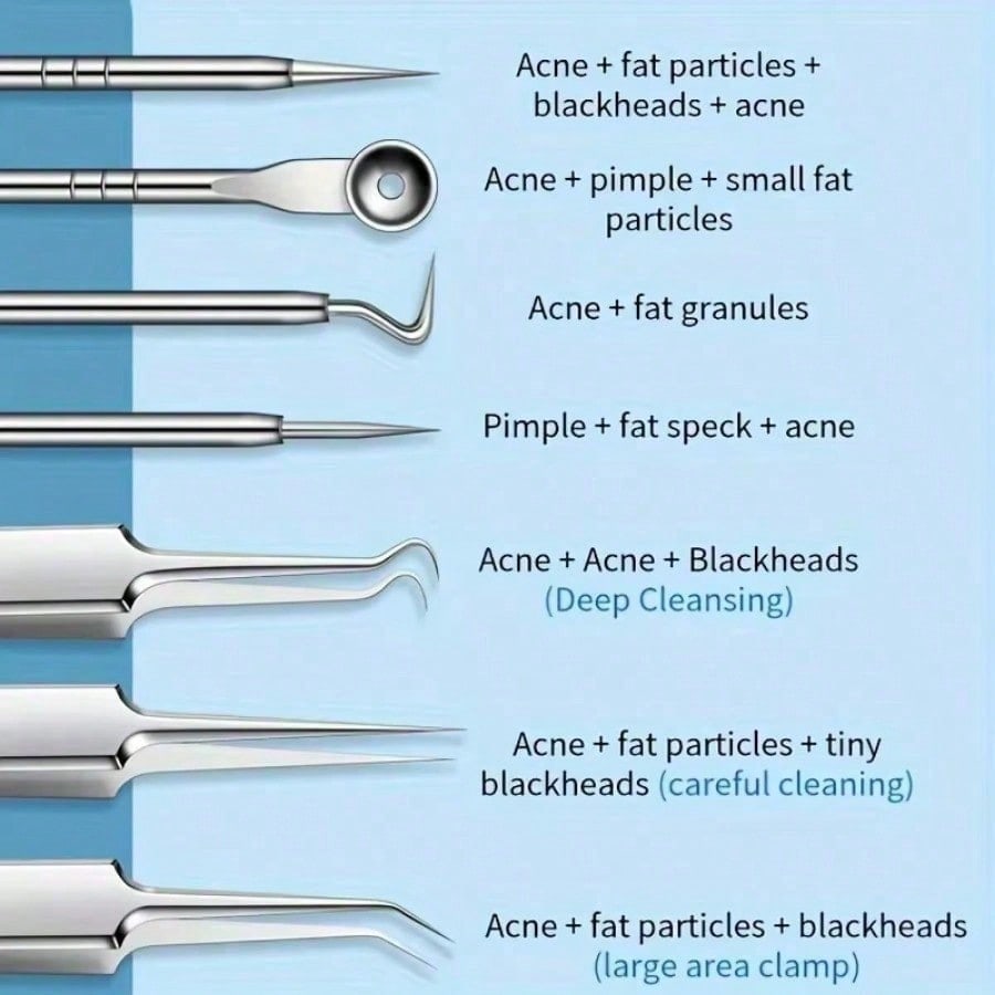 3/8 adet paslanmaz çelik siyah - Luxury Skincare Acne incelemesi ve fiyatı