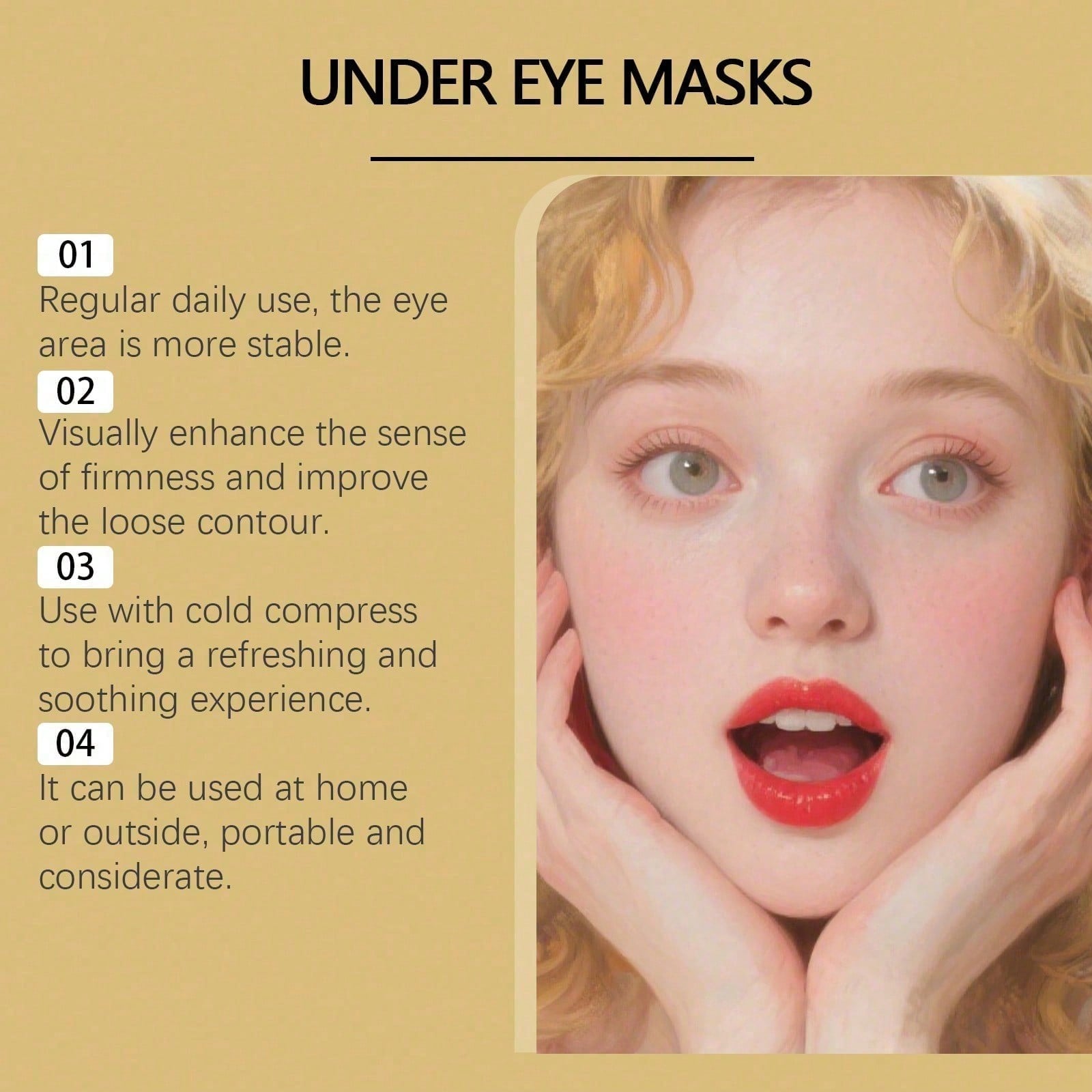 24K Altın Göz Maskesi, 60 Adet - Luxury Skincare Mask incelemesi ve fiyatı